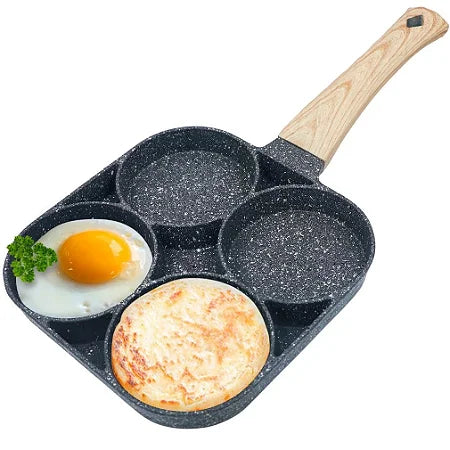 Sarten Antiadherente 4 Puestos Huevos: Cocina con estilo y versatilidad en tu hogar.